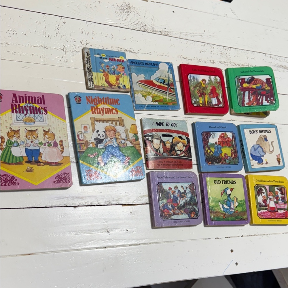 Vintage collection of mini books x 12 Children's Storybook Set
